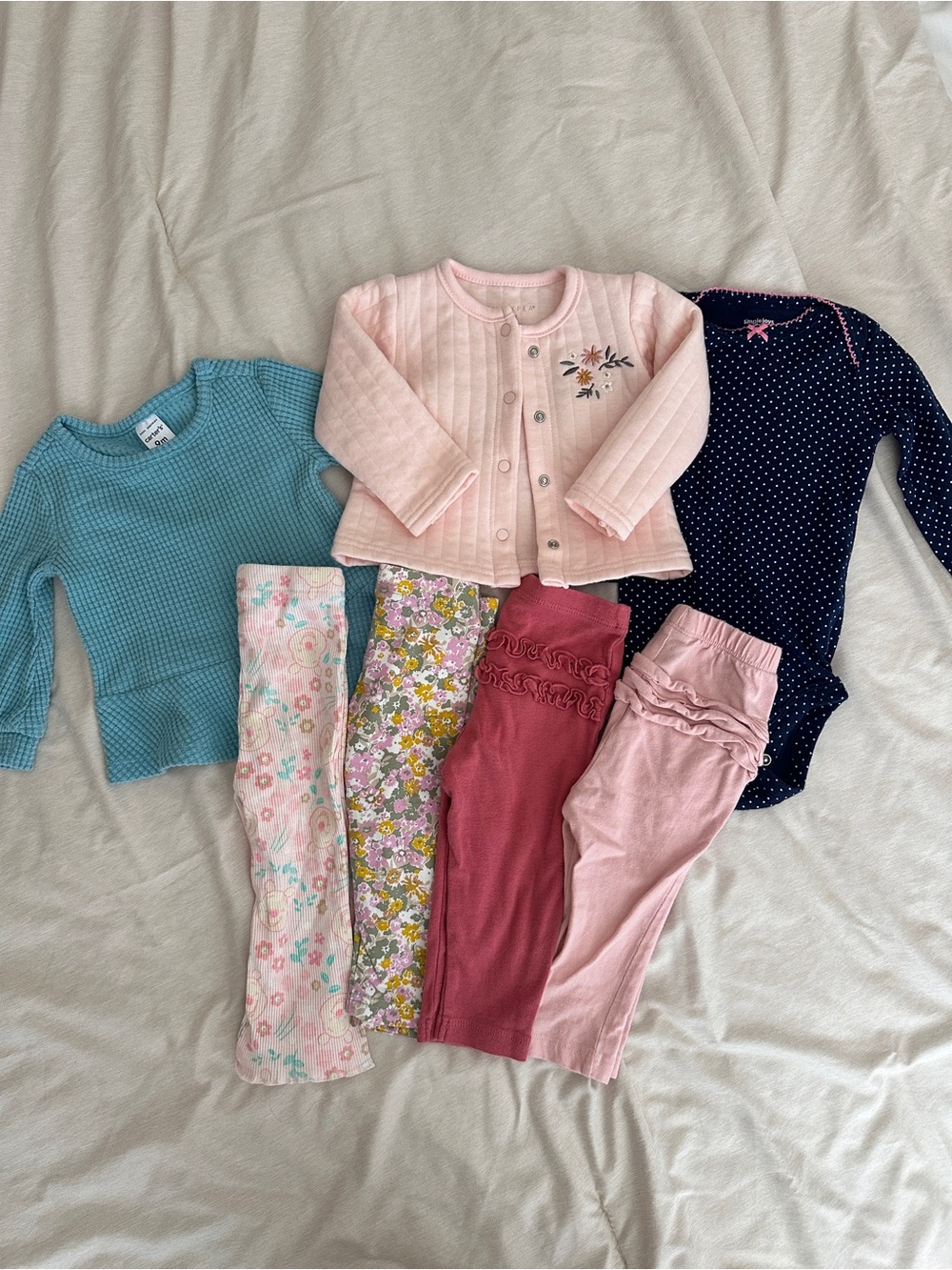 6-9M mixed lot clothing bundle baby girls carters Disney old navy